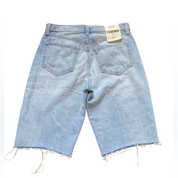 L’agence Taylor High Rise Blue Denim Shorts - Picture 2 of 7
